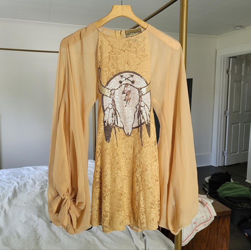 WildFox White Label Boho Sequin Dress